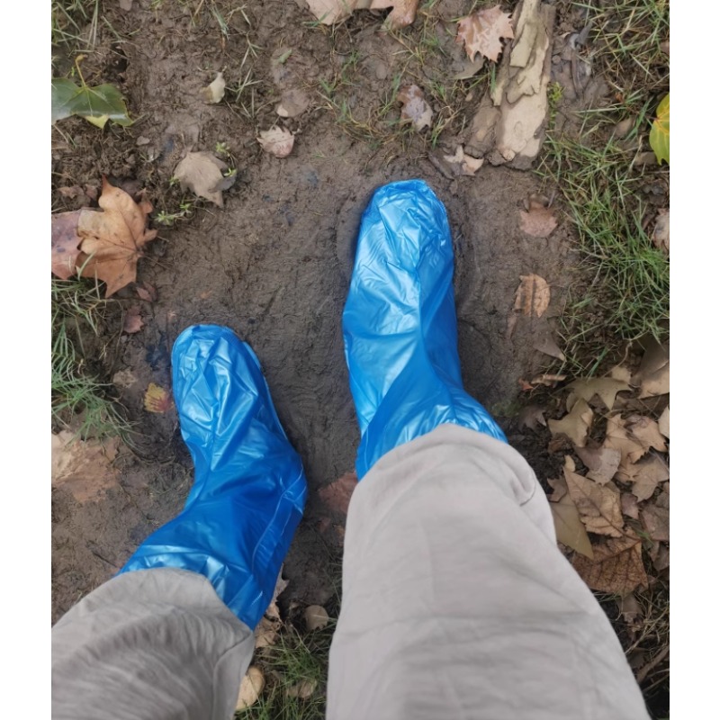 Cycling Gear For Rain - PVC regenlaarshoezen Hoge antislip waterdichte schoenbeschermers