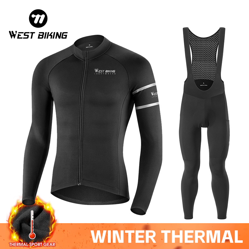 Cycling Gear For Sale - West Biking Winter Fleece Fietsensets Lange