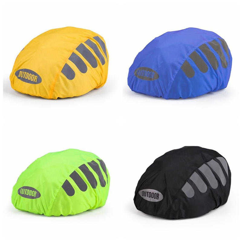 Cycling Gear For Rain - 1 stuks fietshelm regenhoes met reflecterende