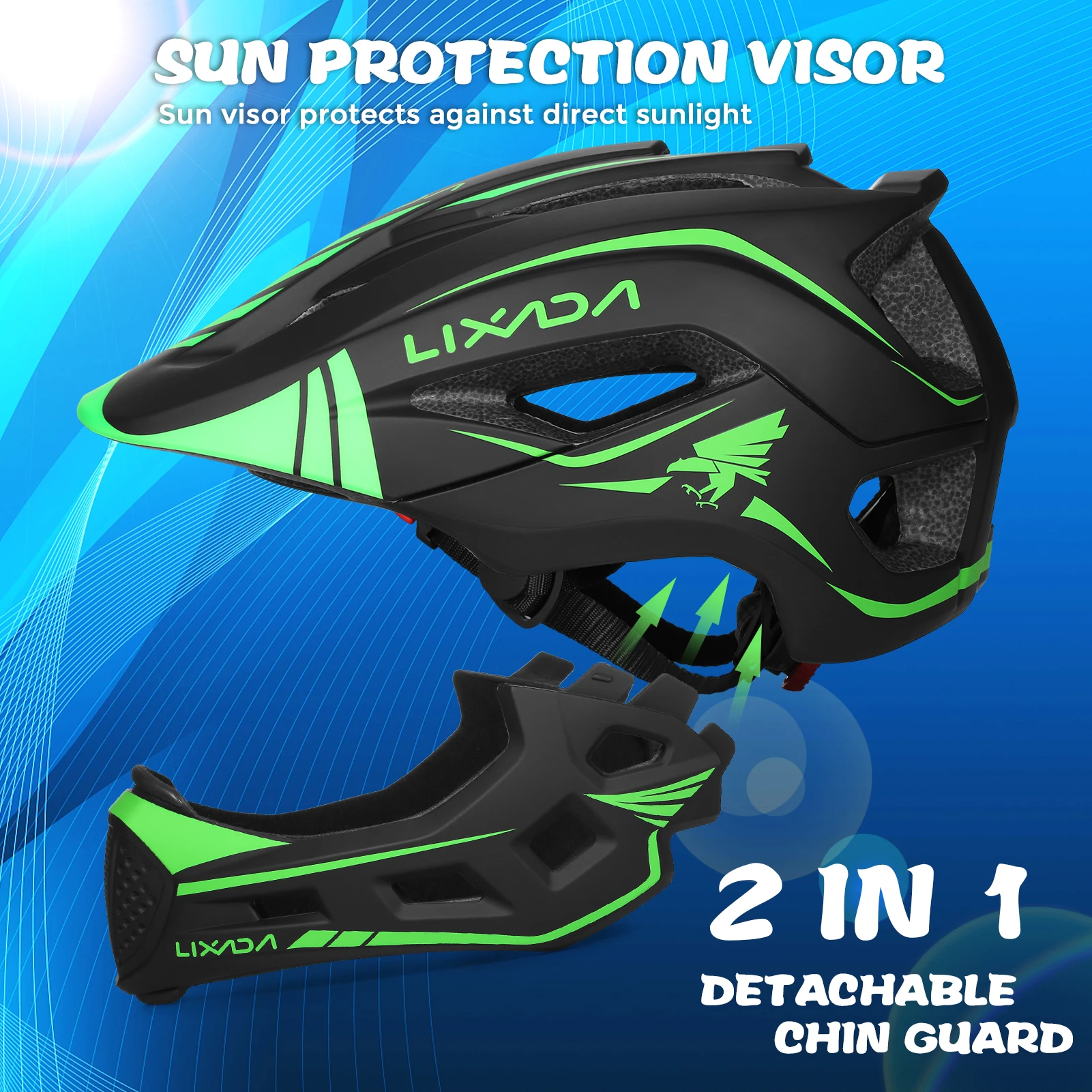 Lixada Afneembare integraalhel - Cycling Gear For Large Men recensie en prijs