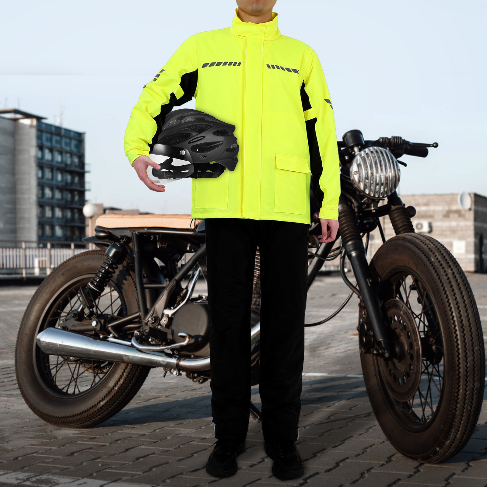 1Set Heren Outdoor Fietsen Reg - Cycling Gear For Rain recensie en prijs